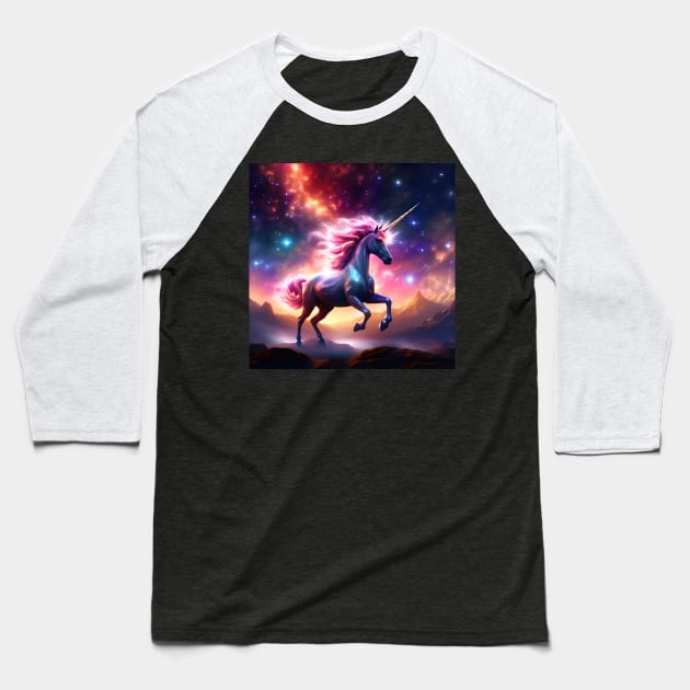 Unicorn Baseball T-Shirt by Sobalvarro